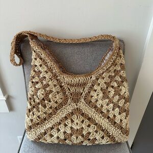 Steve Madden woven shoulder bag
